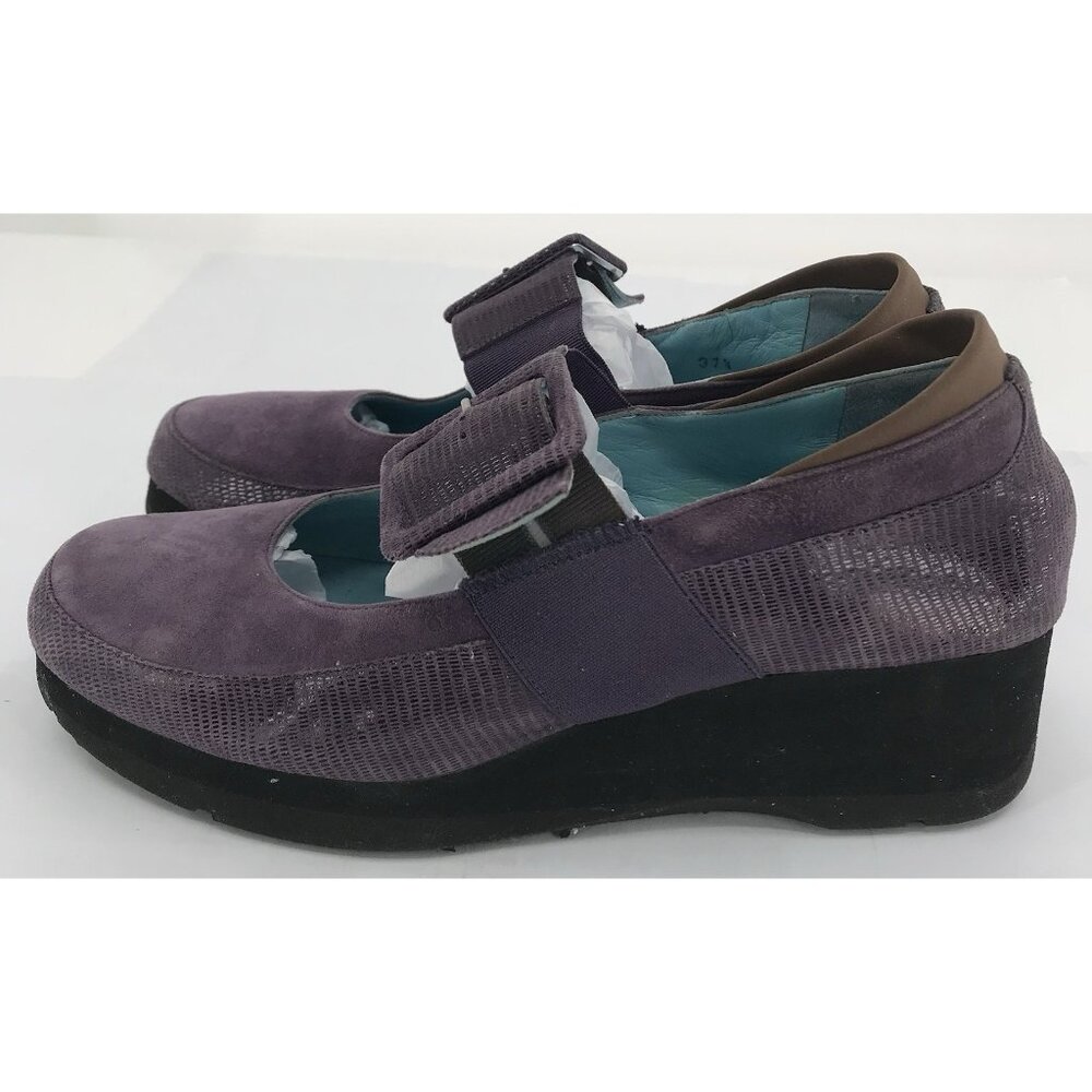 Thierry‎ Rabotin Women 37 2/3 US 7 Soft Suede Leather Mary Jane Buckle Comfort